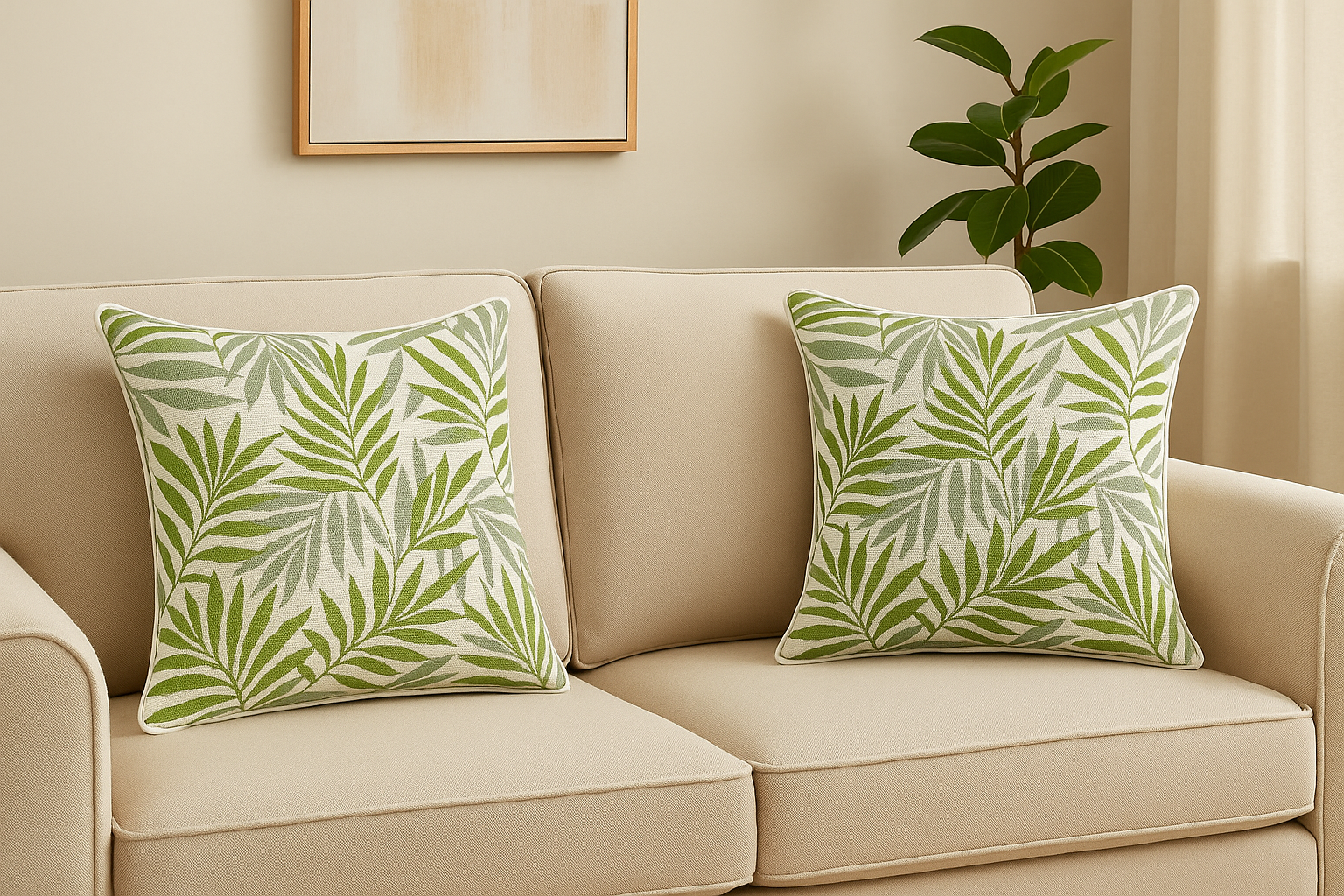 Cushion || Outdoor || Printed || Green || 45*45cm - Image 4