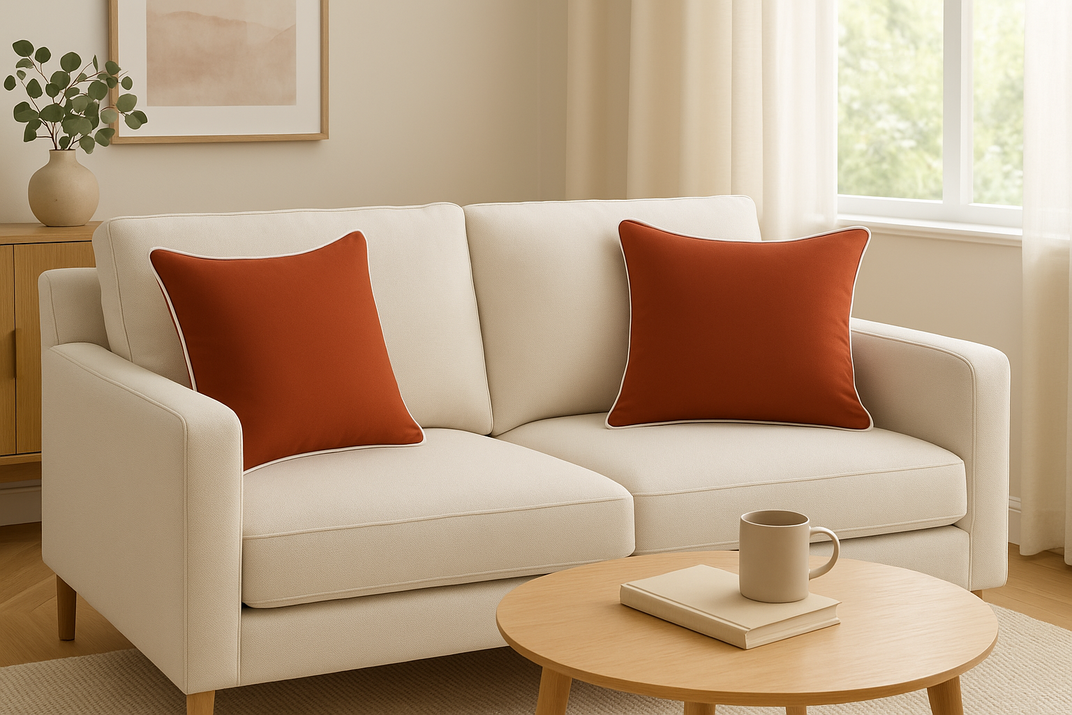 Cushion || Outdoor || Plain || Red || 45*45cm - Image 5