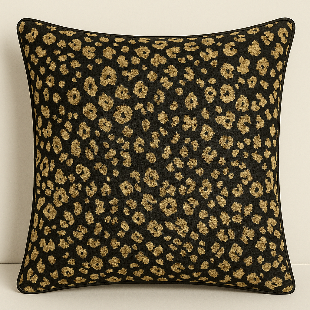 Cushion || Animal Print || Yellow & Black || 45*45cm