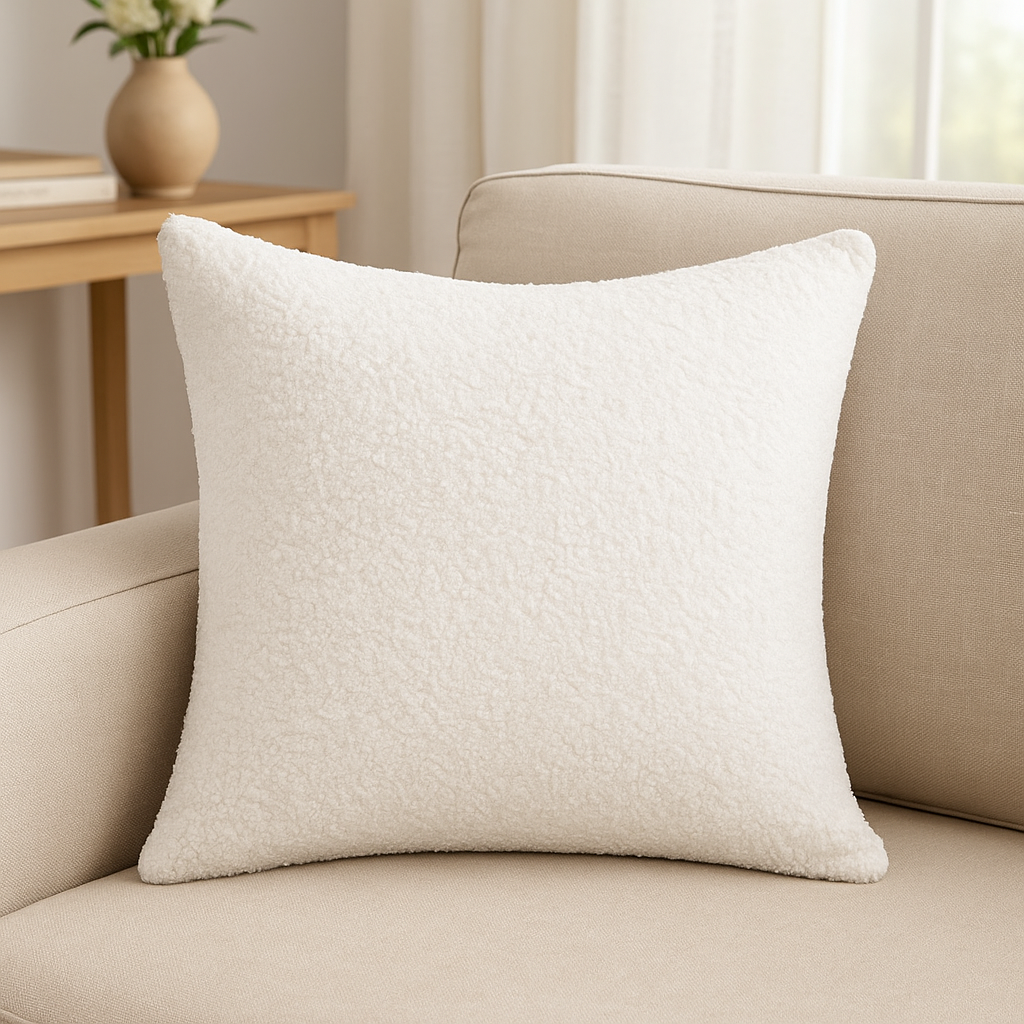 Cushion || Boucle || White || 45*45cm - Image 2