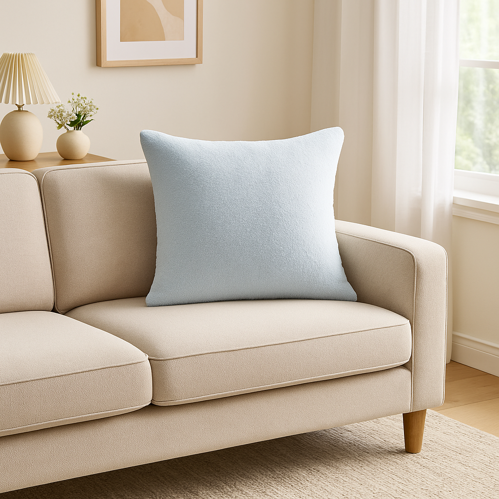 Cushion || Boucle || Sky Blue || 45*45cm - Image 7