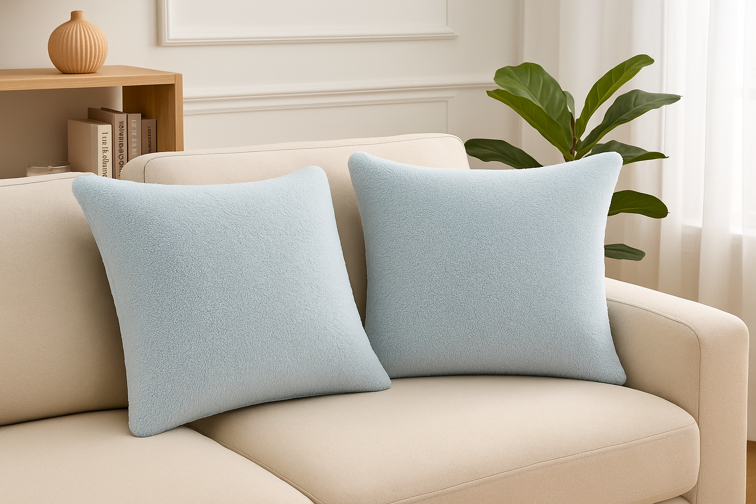 Cushion || Boucle || Sky Blue || 45*45cm - Image 6