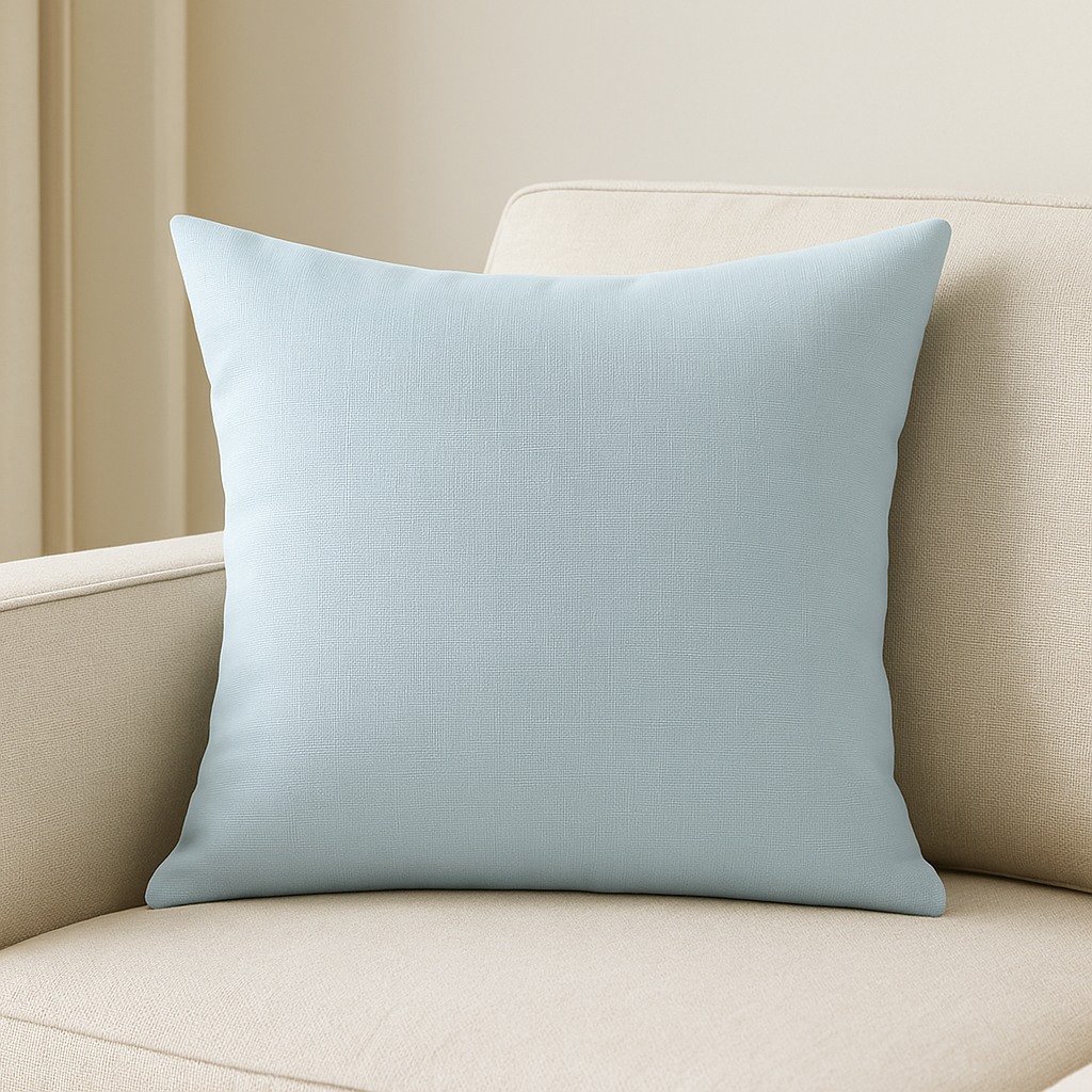Cushion || Lining Finishing || Sky Blue || 45*45cm - Image 2