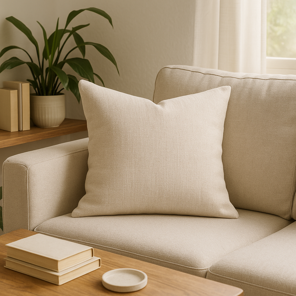 Cushion || Lining Finishing || Off-White || 45*45cm - Image 4