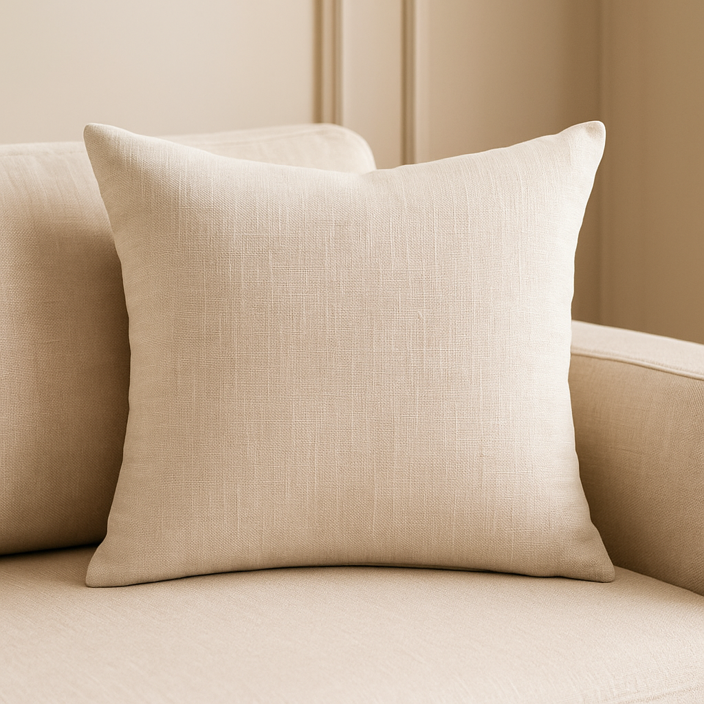 Cushion || Lining Finishing || Cream || 45*45cm - Image 2