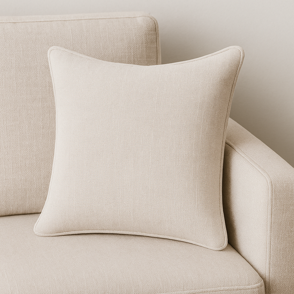 Cushion || Lining Finishing || Beige || 45*45cm - Image 4