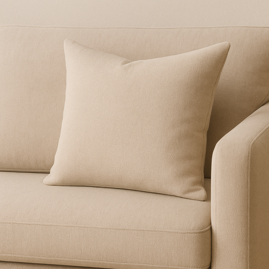 Cushion || Lining Finishing || warm Cream || 45*45cm - Image 3