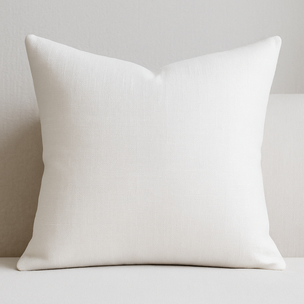 Cushion || Lining Finishing || White Smoke || 45*45cm