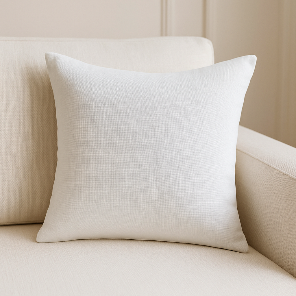 Cushion || Lining Finishing || White Smoke || 45*45cm - Image 3