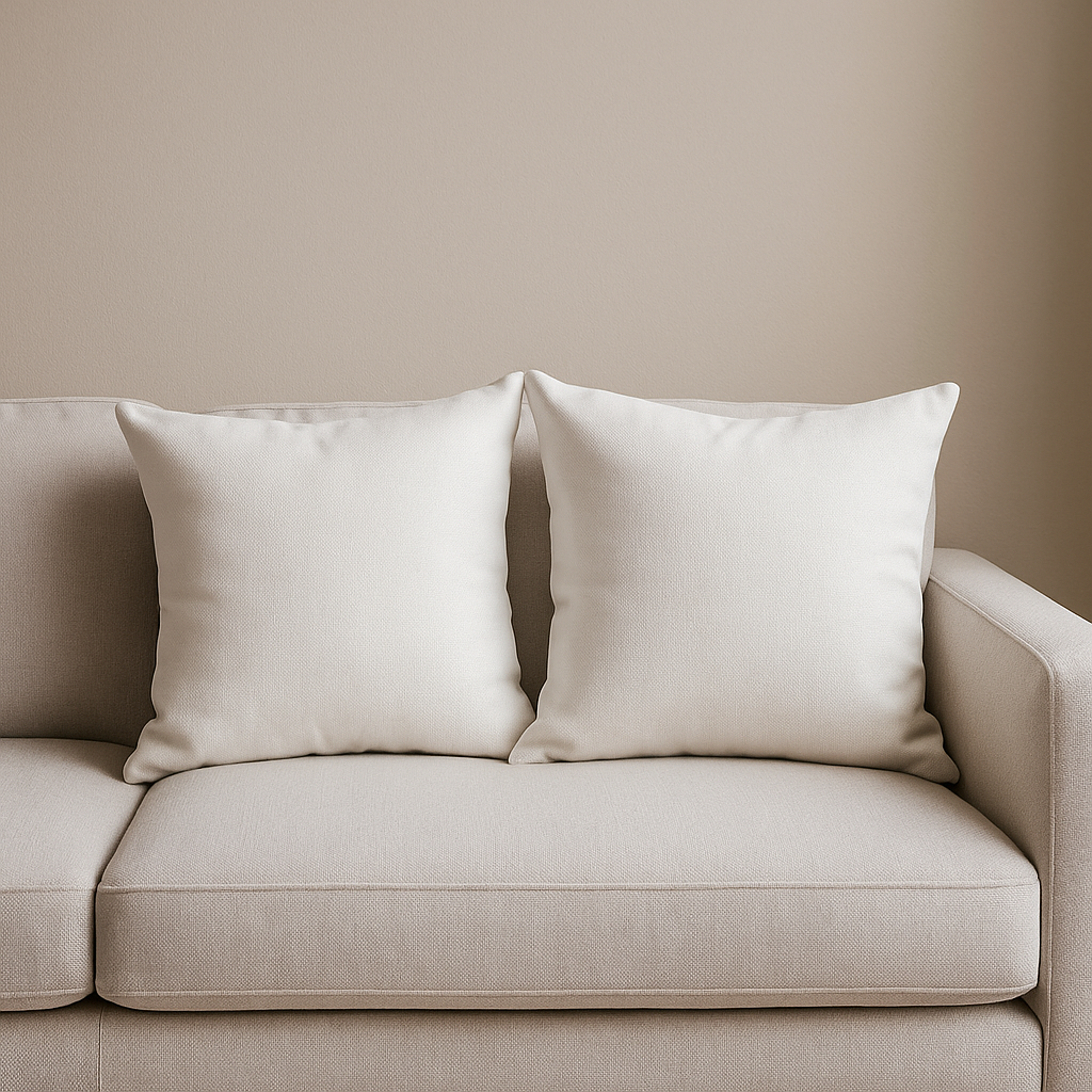 Cushion || Lining Finishing || White Smoke || 45*45cm - Image 4