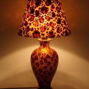 Z20in. Tortoise Glass Table Lamp