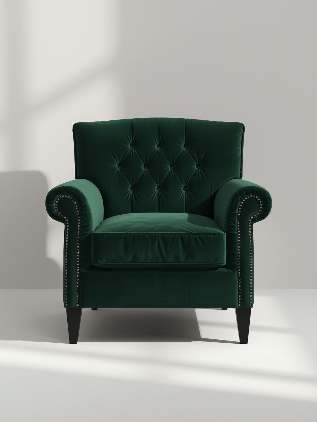 Roxanne Tufted Natural Accent Chair