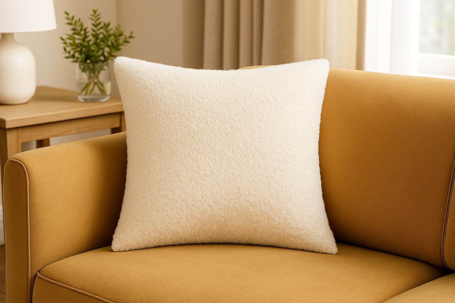Cushion || Boucle || Creamy || 45*45cm - Image 2
