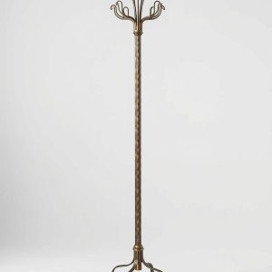 68in. Bronze Metal Coat Rack
